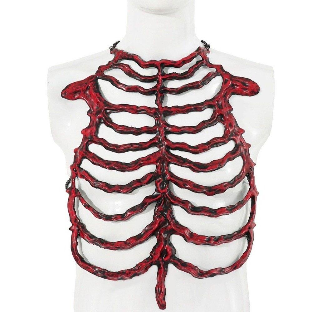 Chain Hollow Skeleton Hollow Bone Costume Prop Comfortable Skeleton Frame  Holiday Dress
