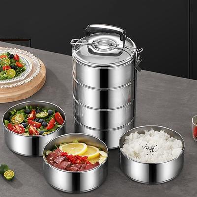 Stackable Insulated Food Container Stainless Steel Keep Warm Cylinder Food Warmer  Men Women