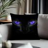 Trending BBlack Catead Cushion Cover Antidustmite Pillowcase Invisible Zipper Silky Short Plush Sofa Cushion Cover