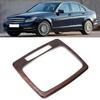 Bil Växelspakspanel Ram Trim Tillbehör Passar för Mercedes Benz C-klass W204 2007 2013 Furu Träådring