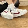 Nike Court Borough Mid 2 Comfortable Versatile Durable Breathable Mid-Top Kids Skate Shoes Kids Skate Shoes White Red FV8122-161