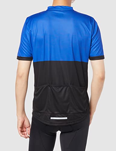 SHIMANO Element Cycling Jersey, Men's, Blue, Large (European Size), Suitable for Heights 177-183cm