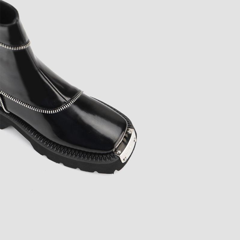 Fashion Thick Bottom Platform Women Ankle Boots Woman Shoes Zipper Fashion Female Designer Motorcycle Boot Casual Ladies Footwear 2025