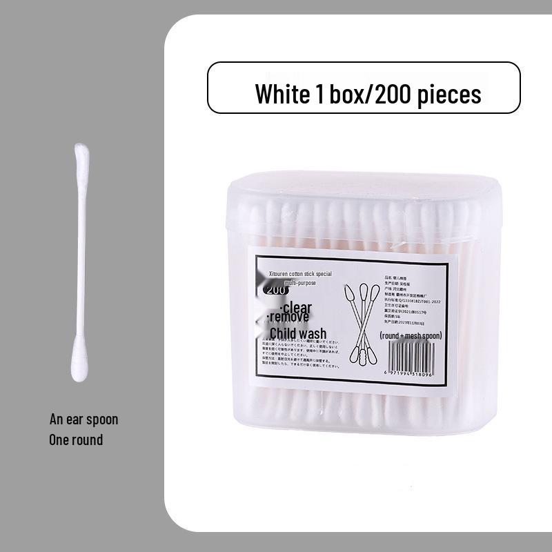 Boxed Japanese Double-Ended Cotton Swabs for Blackhead and Ear Cleaning