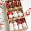 Christmas Tree Santa Claus Snowman Cloth Pendants Cute Figurines & Dolls Set of Accessories Small Decorations Ages 5-7