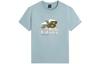 T Shirts Men's Haze Blue Crew Neck Moderate Straight Fit AMT22365-HAS