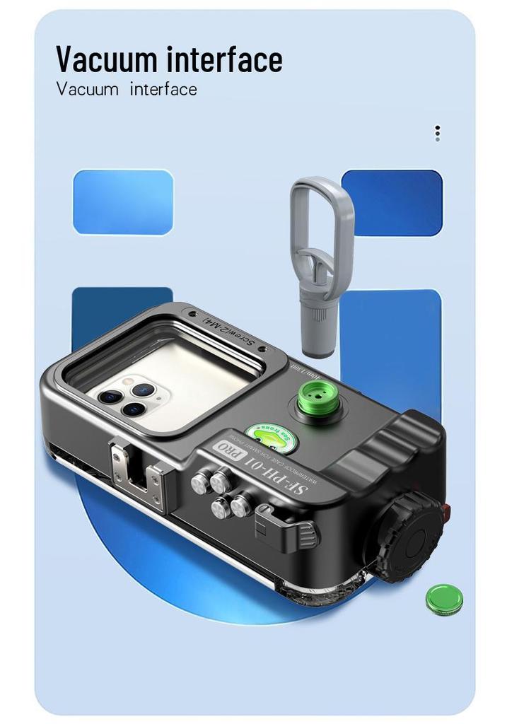 Sea Frog Universal Waterproof Phone Case for Diving and Swimming, Compatible with Android and Apple, 40m Depth Protection.