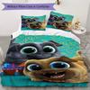 Puppy pals anime cartoon Pattern Bedding,Quilt Set Quilt Cover Pillowcase Home Birthday Gift (1*duvet cover+2*pillowcase,without core)XSJT0917517