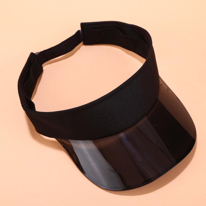 Summer Pvc Sun Hat With Extended Brim For Outdoor Beach Activities And Casual Wear