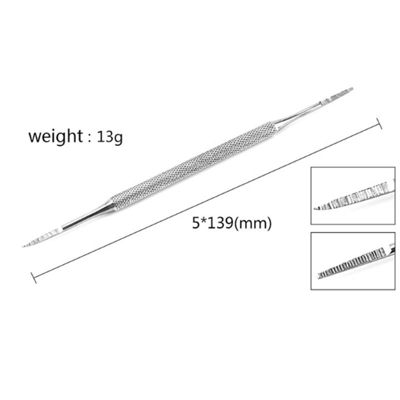 Buy 1 Pc Double Ended Pedicure Blacks File Pusher Cuticle for Ingrown ...