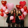 Red Pink Love Printed Balloon Set Loveyou Printed Love Balloon for Proposal, Wedding, Birthday, Anniversary, Romantic Decoration
