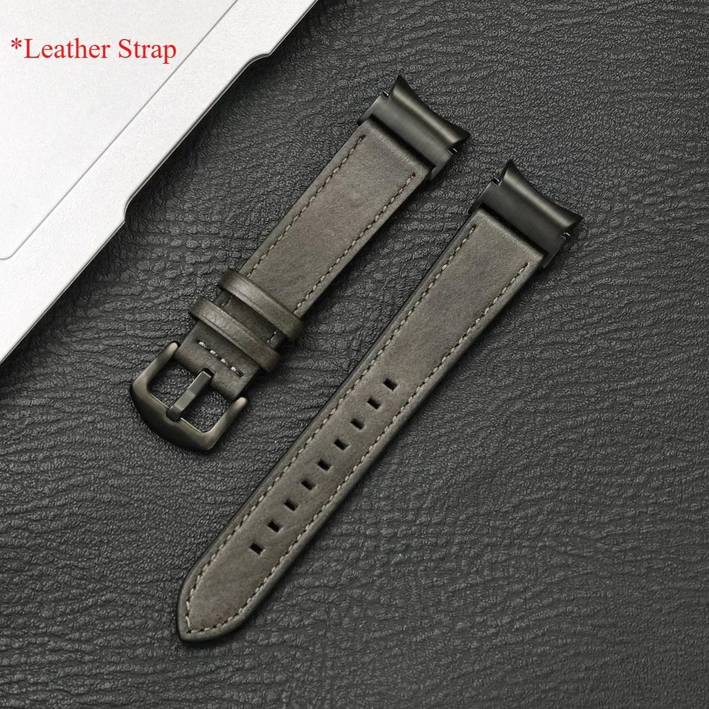 No Gaps Leather Strap for Samsung Galaxy Watch 7 6 5 4 40mm 44mm Watchband Bracelet for Galaxy Watch 6Classic 43 47mm 5Pro 45mm