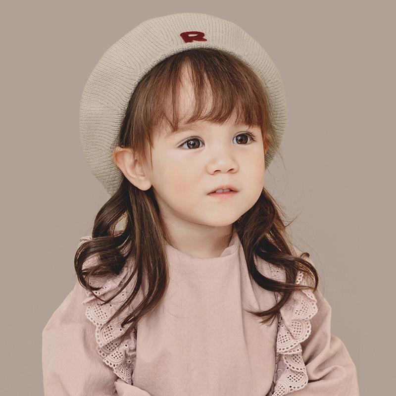 Kids Knitted Beret Baby Painter Hat Super Cute Pumpkin Hat Children's Hat