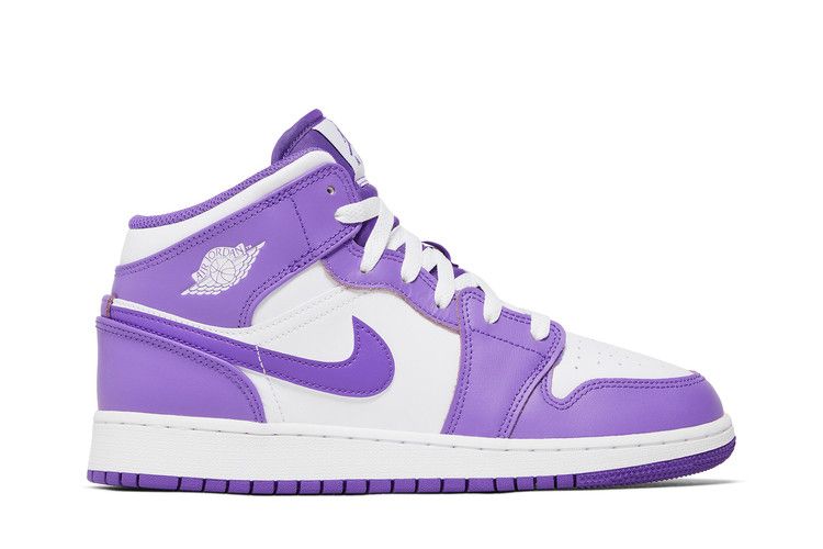 Kids' Sneakers Nike Jordan 1 Mid Purple Venom (GS) Purple Venom/White
