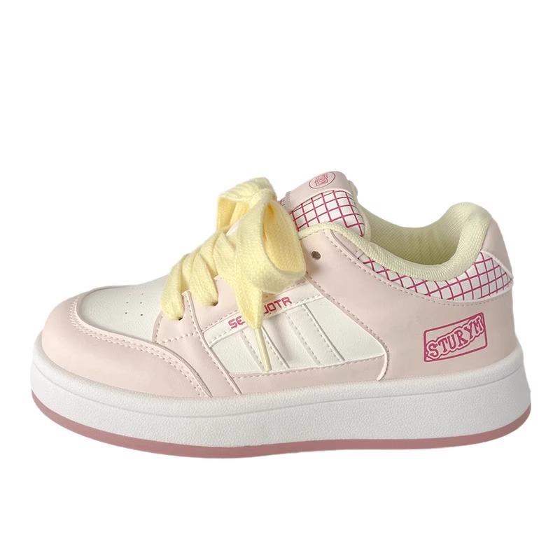 2025 Spring New High-value Bread Shoes Women's Platform Versatile White Shoes German Training Shoes Retro Casual Sports Shoes