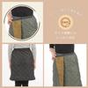 Zwiebel Kreuz Warm gesteppter Wickel 55cm und Perfekt für Winter-Outfits Damenrock, Lang, Mit Fleece gefüttert, Gepolstert, (ML, Schwarz)