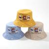 Childrens Cartoon Bear Sun Hat With Wide Brim For Summer Sun Protection And Breathability
