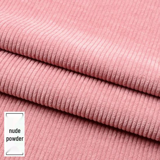 Solid Color Corduroy Velvet Ribbed Fabric for Clothing and Sofa Covers