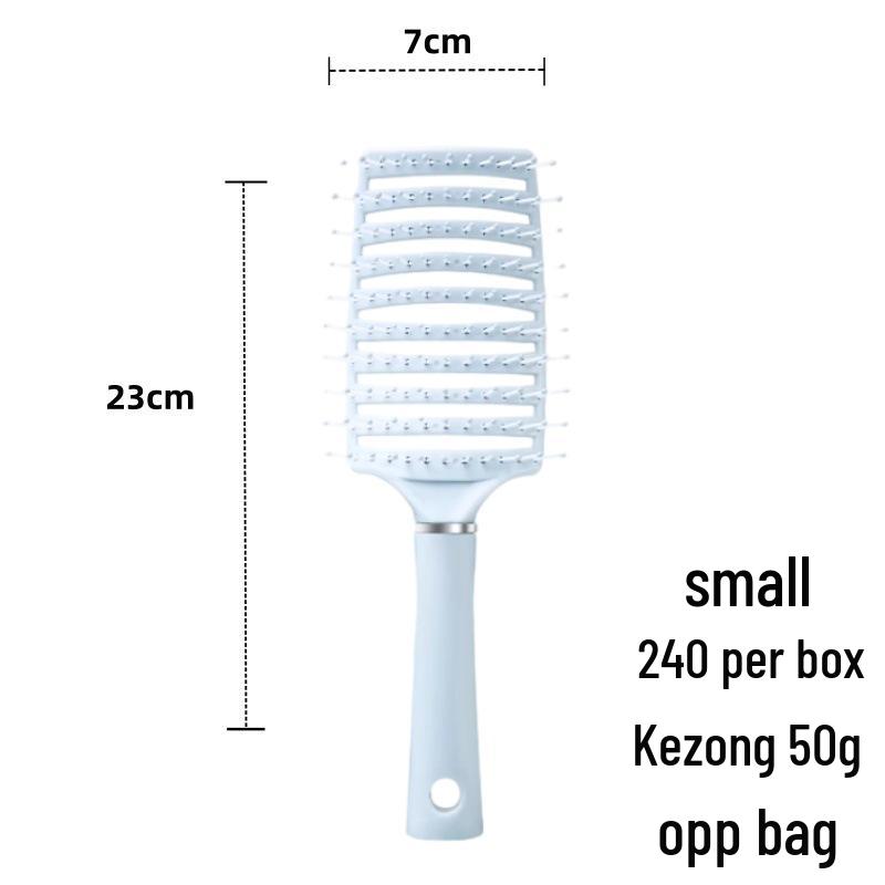 Portable Women's Styling Comb Set: Massage Paddle, Fluffy Curling, Slicked Back, Air Cushion.