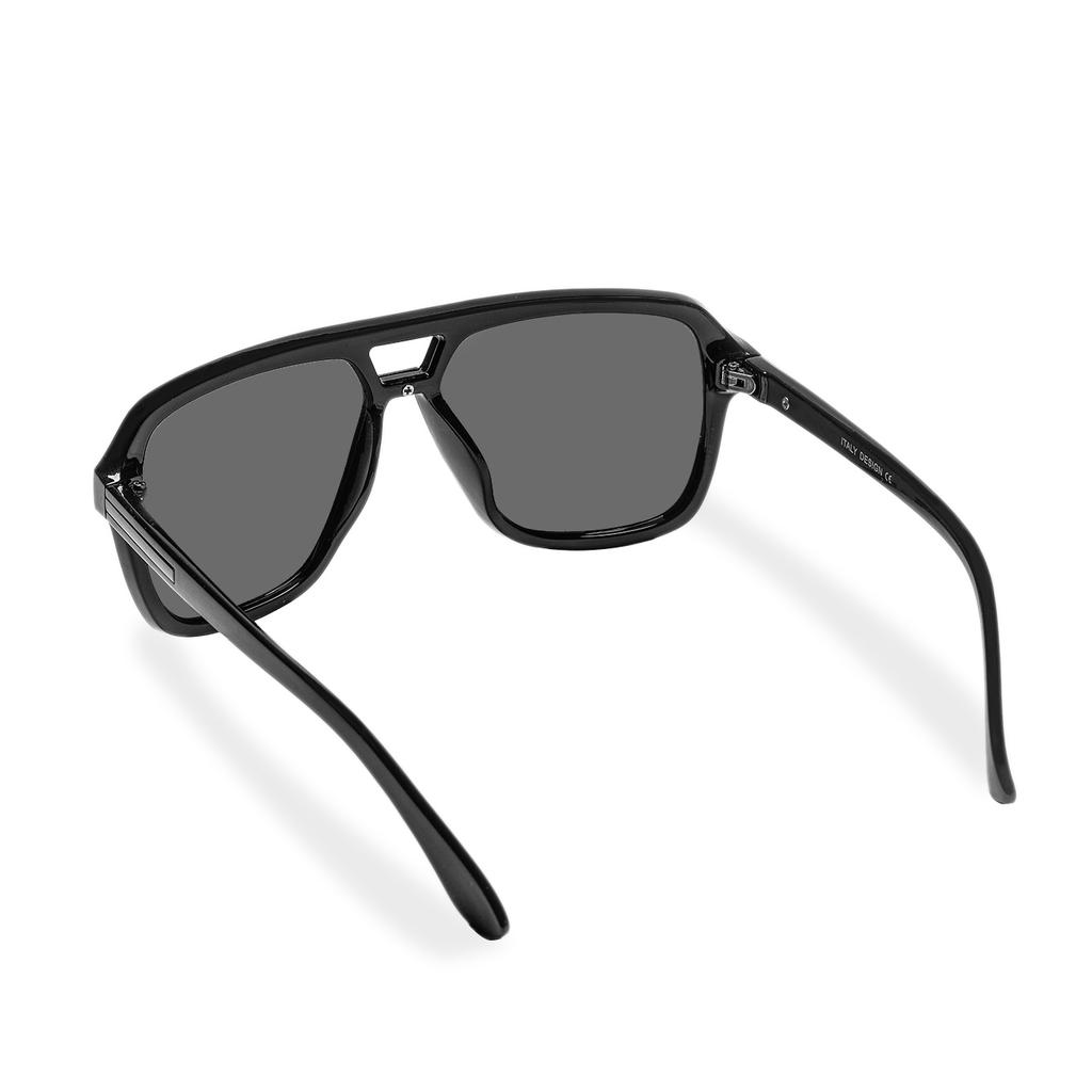 Ruiao Vintage Square UV Protection Outdoor Sunglasses Man Pilot Retro Double Bar Sunglasses Shades For Men Driving Sun Glasses