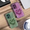 Heart-shaped Flower For Xiaomi 14 Ultra 13 Lite Redmi Note 13 11 Pro 12 Plus Poco X6 3 Pro F4 6 GT Tempered Glass Phone Case