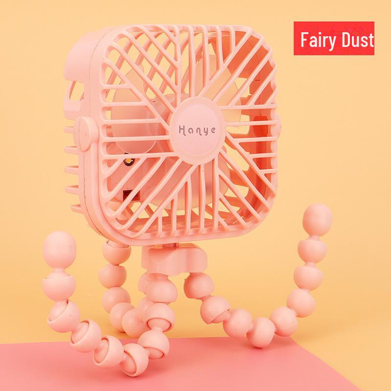 Versatile Portable Mini Fan: Hangable, Standable, or Wrappable - Ideal for Dorms and Outdoor Use