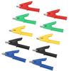 10pcs  set P2002 20A 5 Colors 4mm Banana Jack Crocodile Safety Test Clip For Multimeter 380V