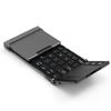 iClever Foldable Keyboard, Bluetooth, USB, Touchpad, Switches Between 3 Devices Simultaneously, Stand, Mini Keyboard, Aluminum, Compatible with
