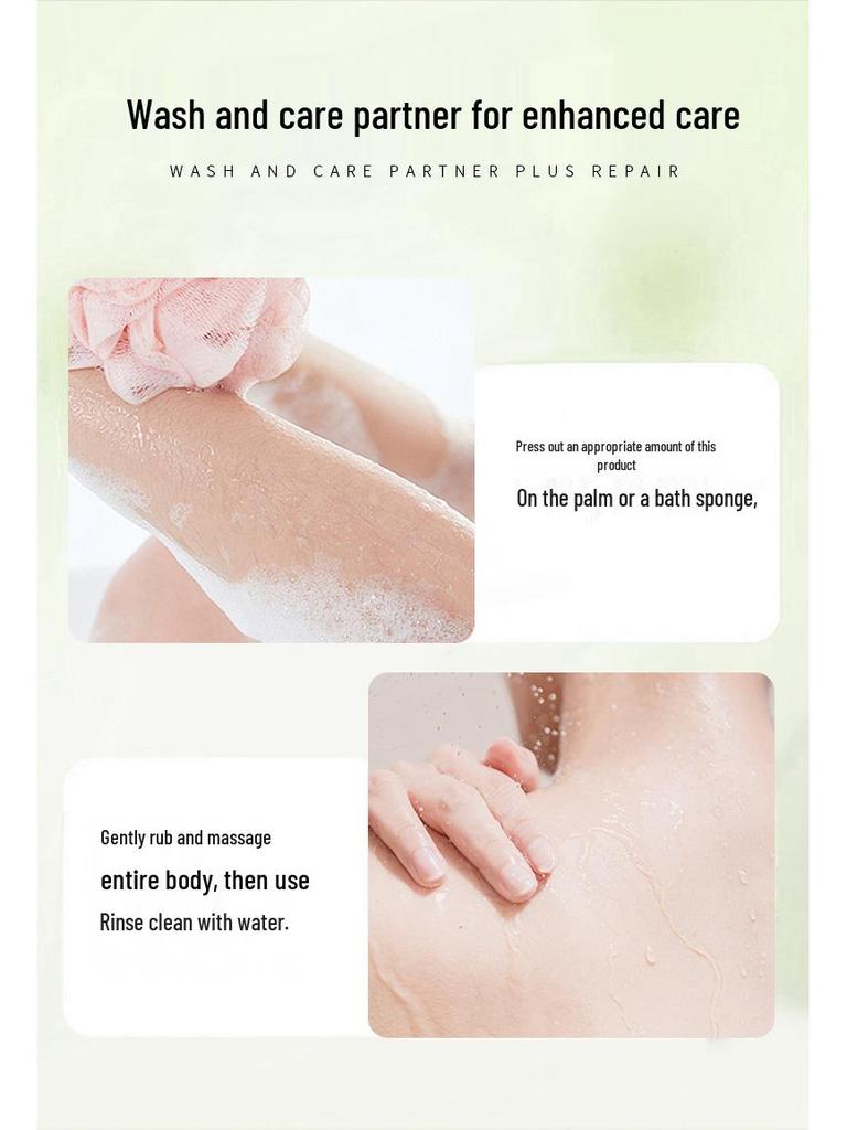 Gardenia Scent Amino Acid Shower Gel - Refreshing, Oil-Control, Gentle, Non-Irritating, Rich Foam, Long-Lasting Fragrance.