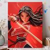 Disney DIY Pearl Art Painting Mulan Heroic Home Wall Decoration Pearl Gemstone Painting Pictures Crafts Home Decoration