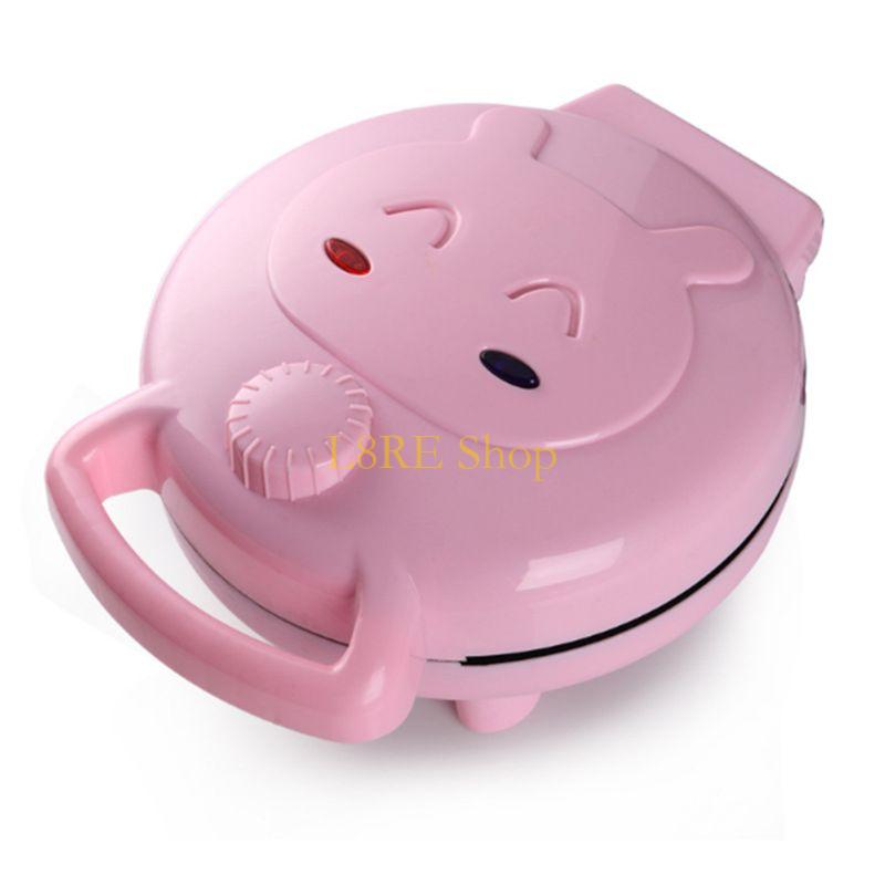 L8RE 220В Электрическая Автоматическая Машина для Выпечки Тортов Мини Мультяшная Сэндвичница Завтрашница Вилка UK 1