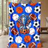 Sports Trophy Celebration 1 Theme Blanket Lightweight Warm Flannel Blanket Decorative Throw Blanket for Home Decoration