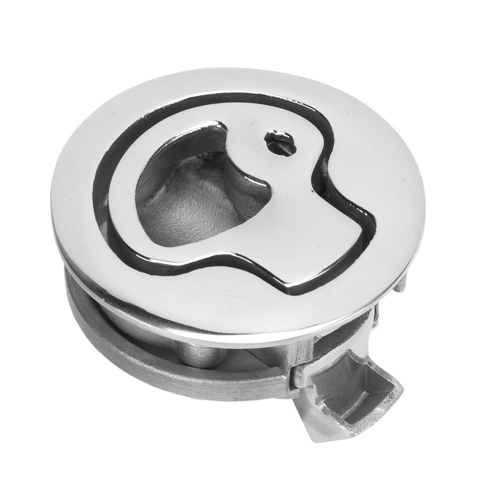 2in Boat Door Hatch Lock Round Locking Style 316 Stainless Steel Flush Pull Slam Latch for RV Marine Home