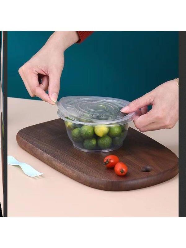 ZISIZ Disposable Plastic Bowls Set