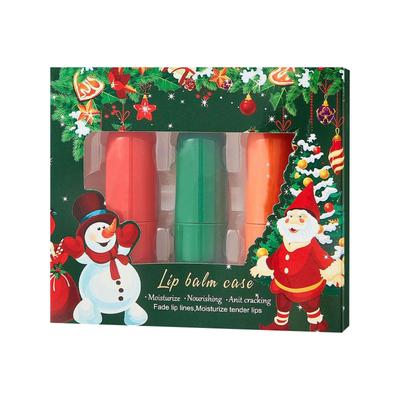 Christmas Moisturizing Lip Balm Gift Box Moisturizing Anti-Cracked Lip Balm