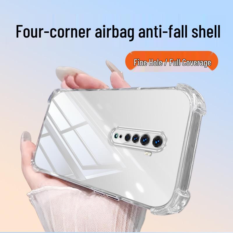 

OPPO Reno2 Ming Case: Airbag Anti-Fall Transparent TPU, Stylish and Protective. OPPO Reno2 прозрачный
