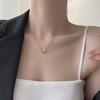 Layered Butterfly Pendant Necklace Fashion Stainless Steel Choker Tarnish Free Necklace  For Women