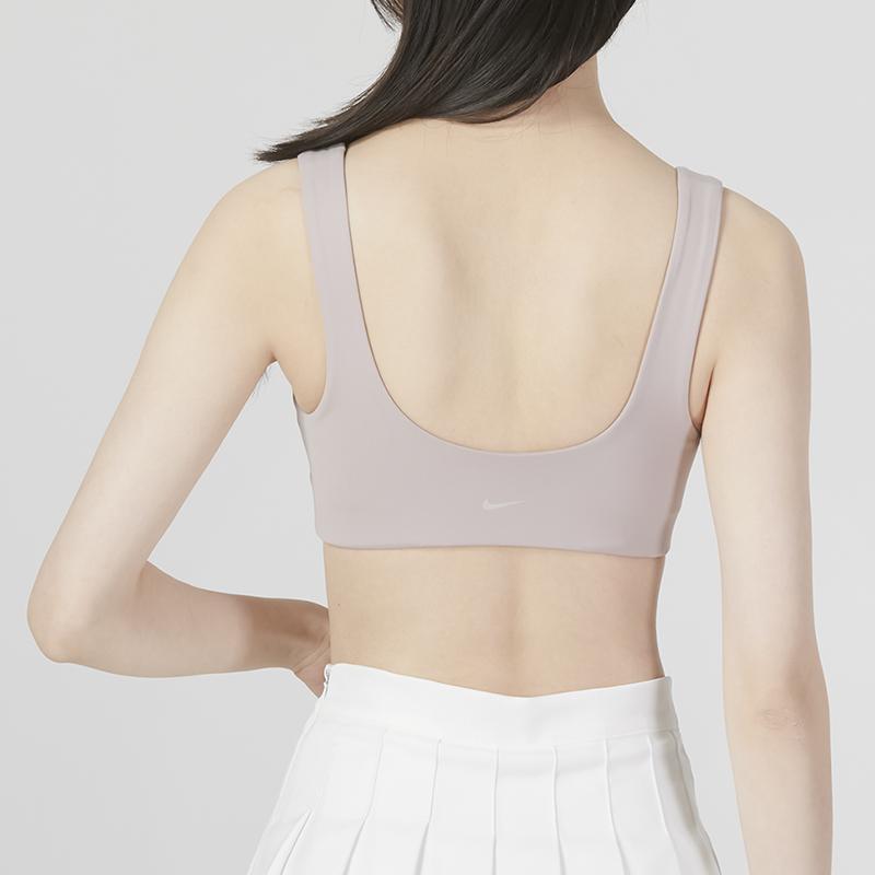 Nike Solid Color Tight Training Leisure Sports Underwear Women Underwear Gray Brown FB3240-272