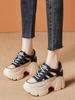 Women's Chunky Heel White Peep-Toe Sandals - Summer 2025: Hidden Heel, Breathable, Petite Roman Style