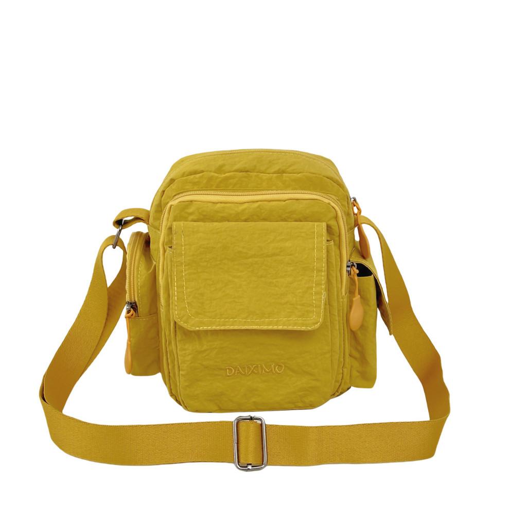 Nylon Multi Pocket Crossbody Bag For Travel And Daily Use