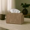 1pc Modern Line Art Ramadan Party Tissue Box with Ramadan Moon Architecture, Multi-Functional Fabric Tissue Box, Outdoor Party Supplies, Home Daily De
