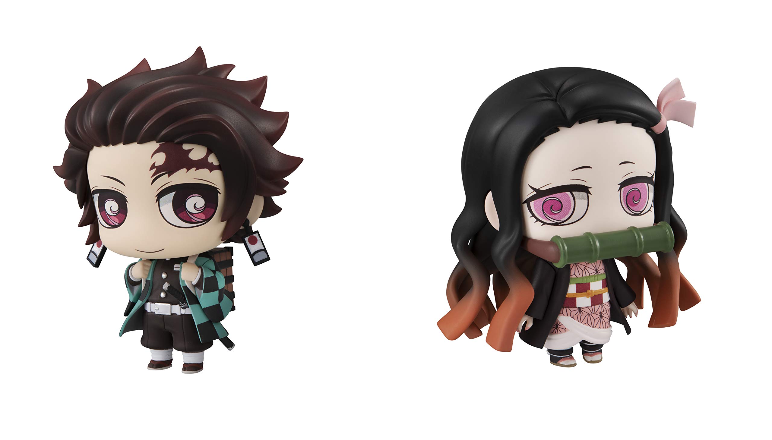 

Chimi Mega Buddy Demon Kimetsu no Yaiba Tanjiro Kamado Nezuko Brothers PVC Figure Series! Slayer & Set, Approx. 6.5cm Pre-painted
