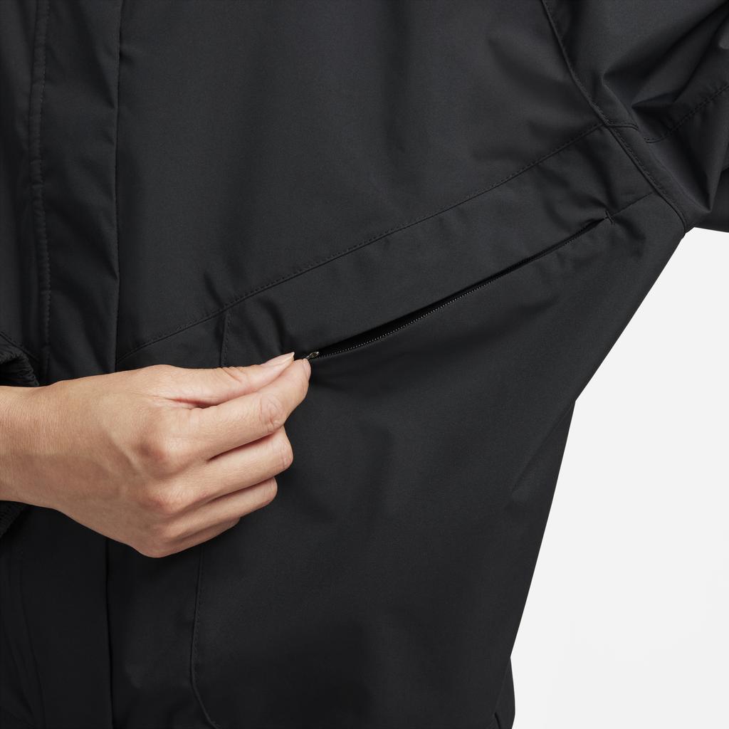 Nike Storm Fit Swift Solid Color Hooded Zip-Up Casual Jacket Women Jackets Black FB7493-010