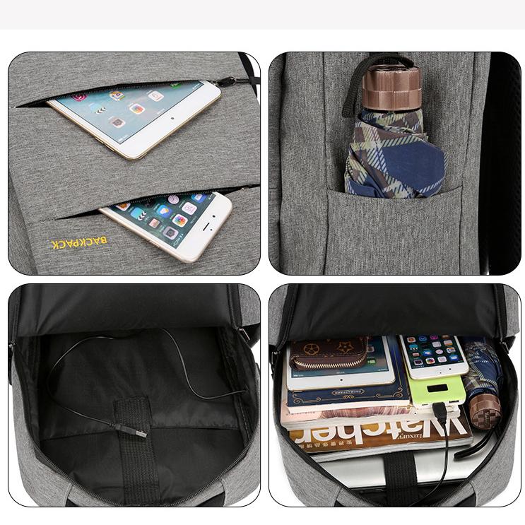 Batoh Three Piece Business Backpack Batoh plátěná taška Studentská taška