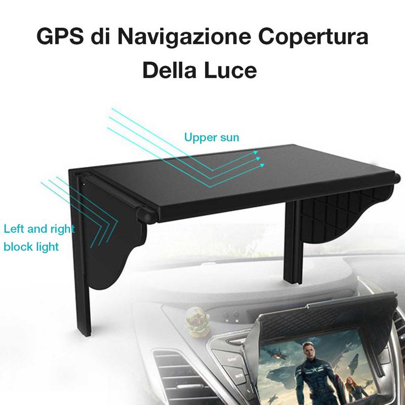 Car GPS Sunshade Cover Anti-Glare Sun Shade GPS Navigation Display Hood Cap Cover Navigation Accessories For Car Auto