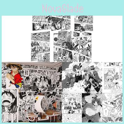 Hochwertige selbstklebende Anime-Tapete mit dynamischer Comic-Kunst zur Schlafzimmerdekoration
