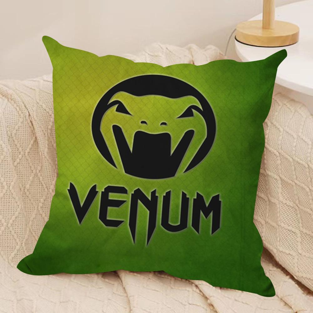 Cool V-Venum Cushion Cover Silky Short Plush Sofa Pillow Cover Hidden Zipper Soft Dustproof Case for Home Decor