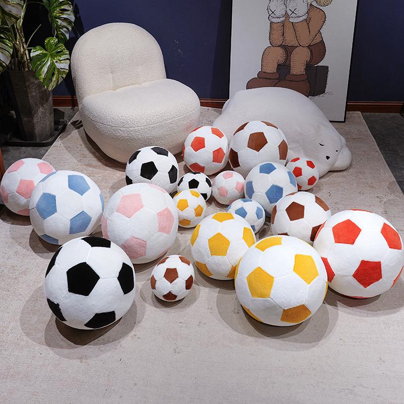 16/25/30cm Soft Football Shape Stuffed Doll Soccer Plush Toy Kids Baby Gift Mascot Ball Party Decoration Kids Gifts