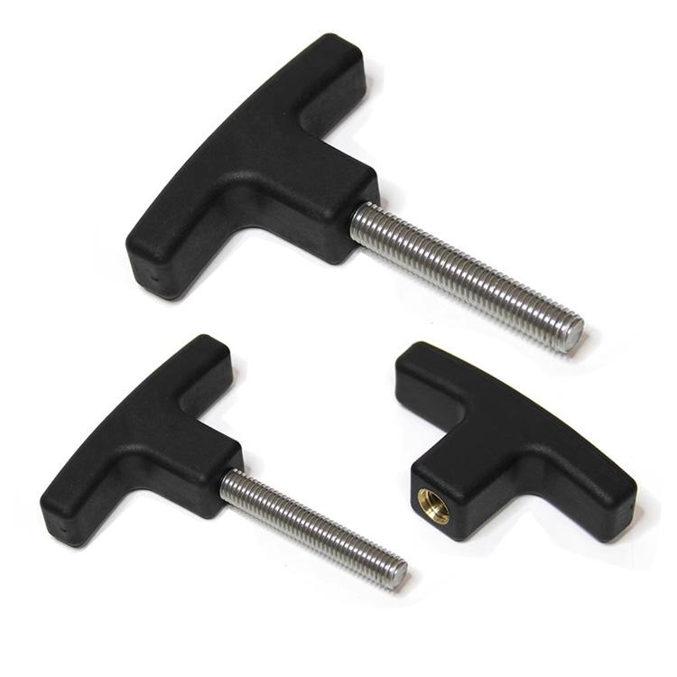 Phenolic Plastic Locking Knobs T Shaped Clamping Wing Knob