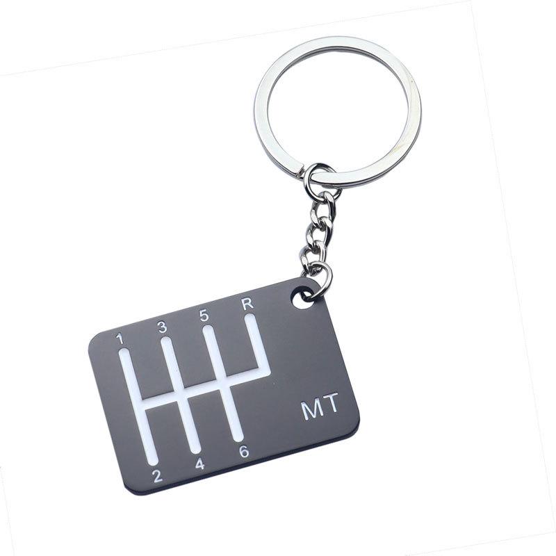 Matte Black Square Keychain with Custom Laser Engraved Logo